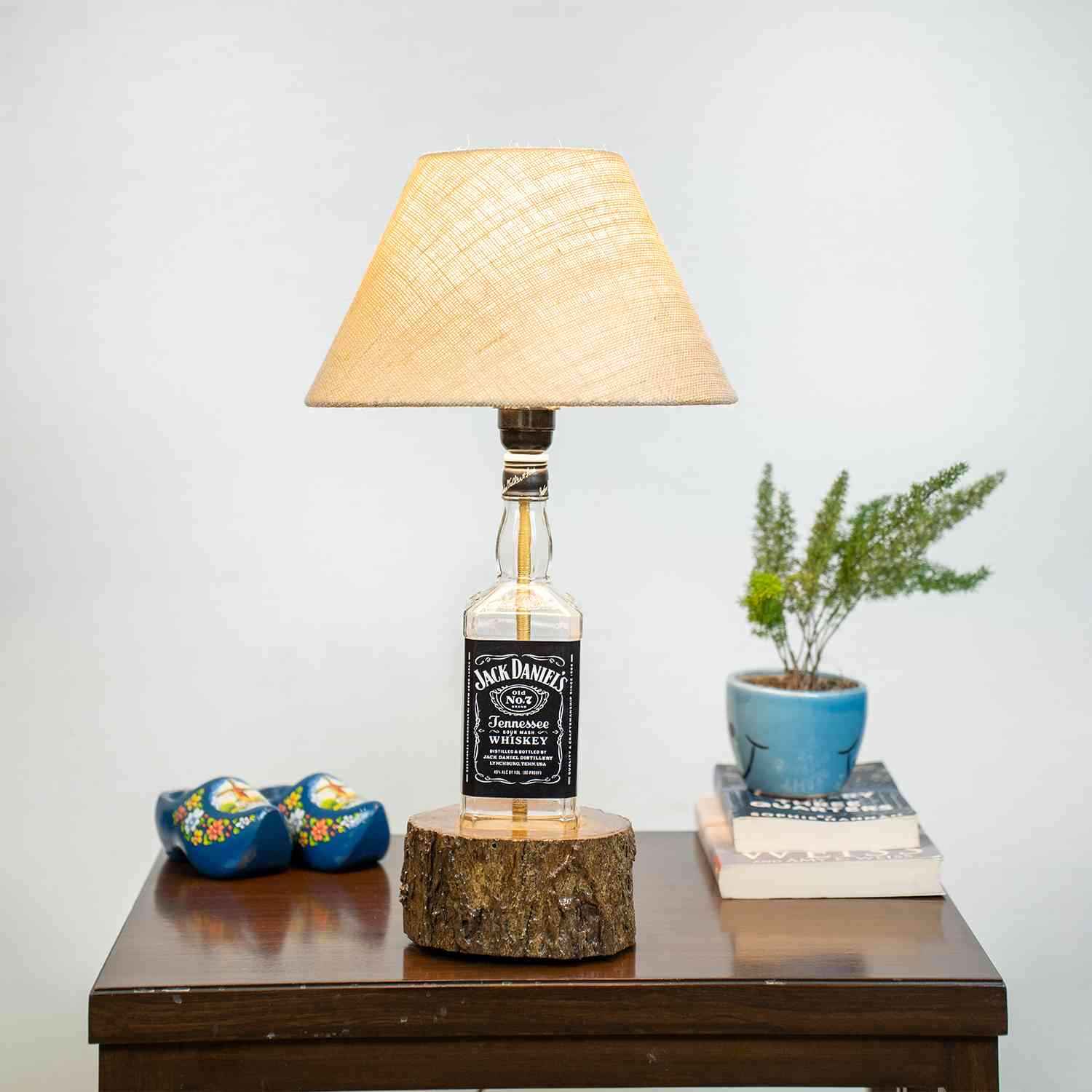 Wood Base Solid Table Lamp