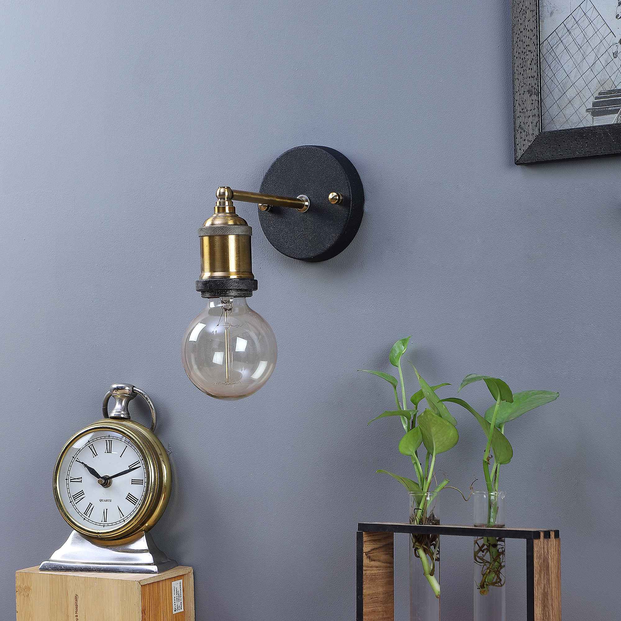 Ostaria Wall Sconce Black