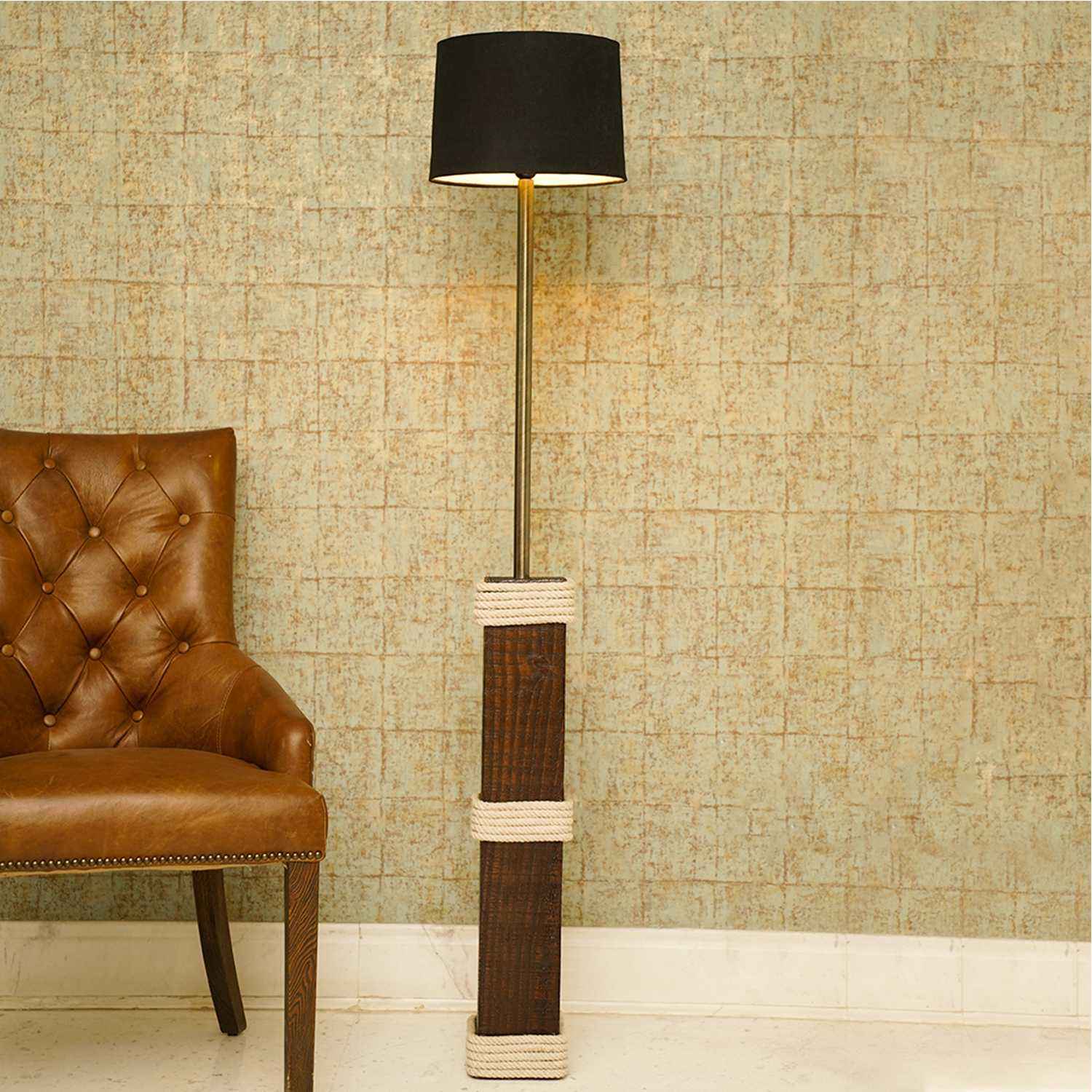 Wooden Standing Lamp