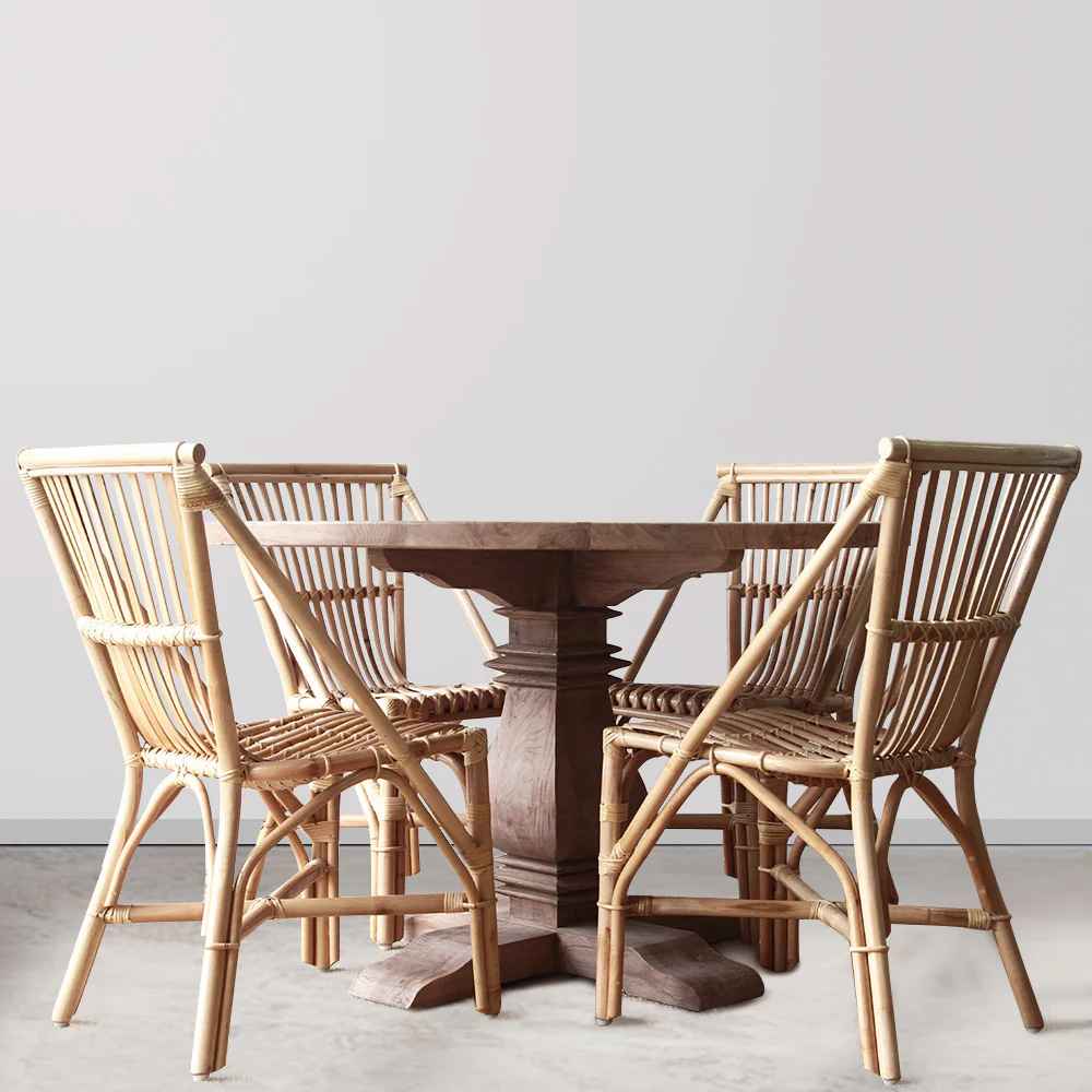 Santorini Woven Chair - Hampton Grey