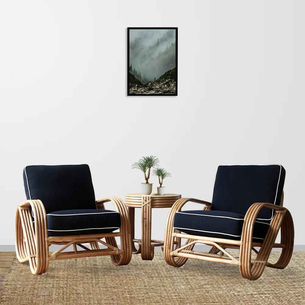 Driftwood Delight Rattan Table