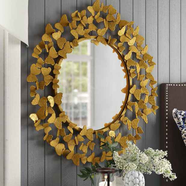 Modern Gold Pentagon Wall Décor