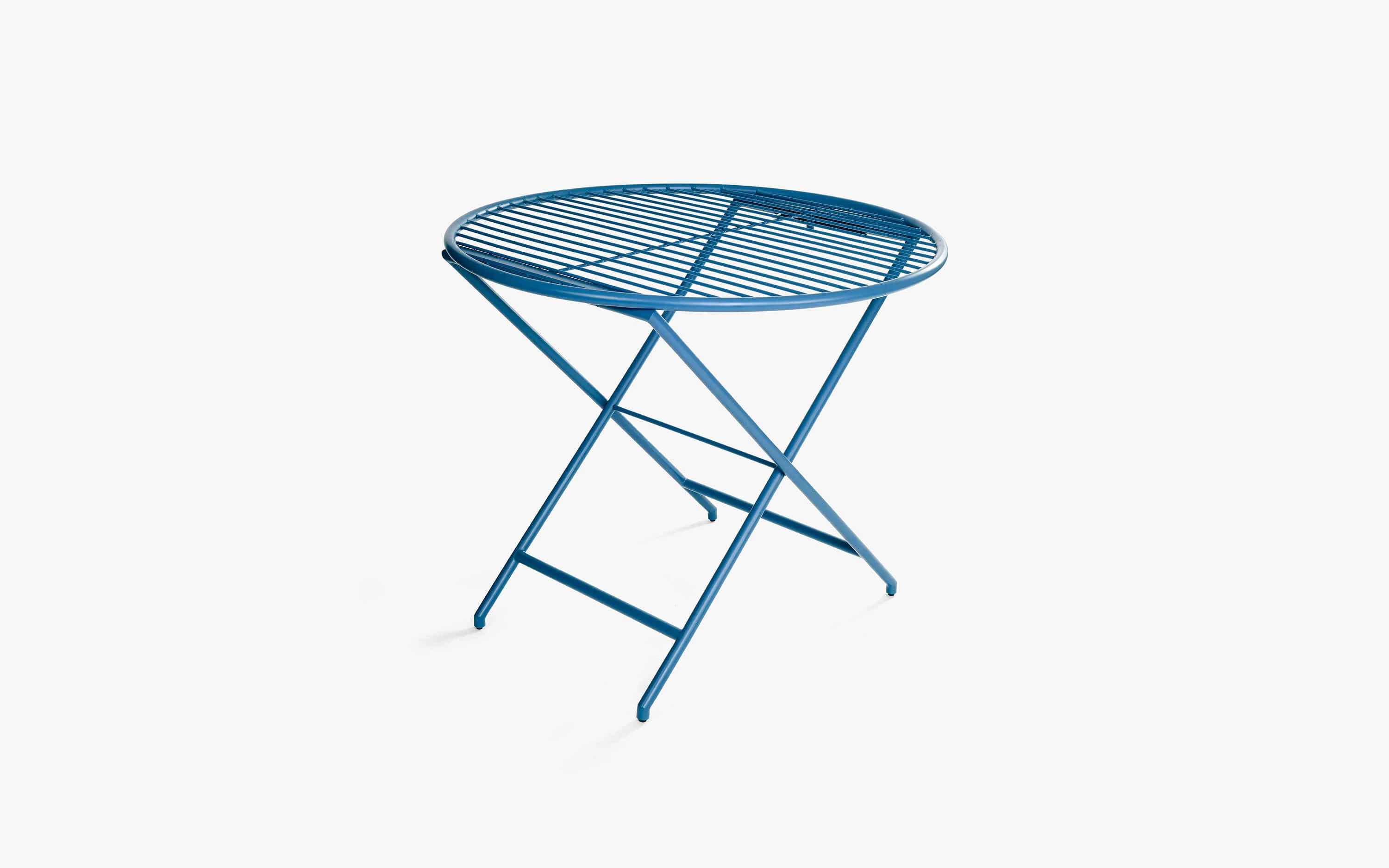 Patio Blue Table Set With 2 Chairs