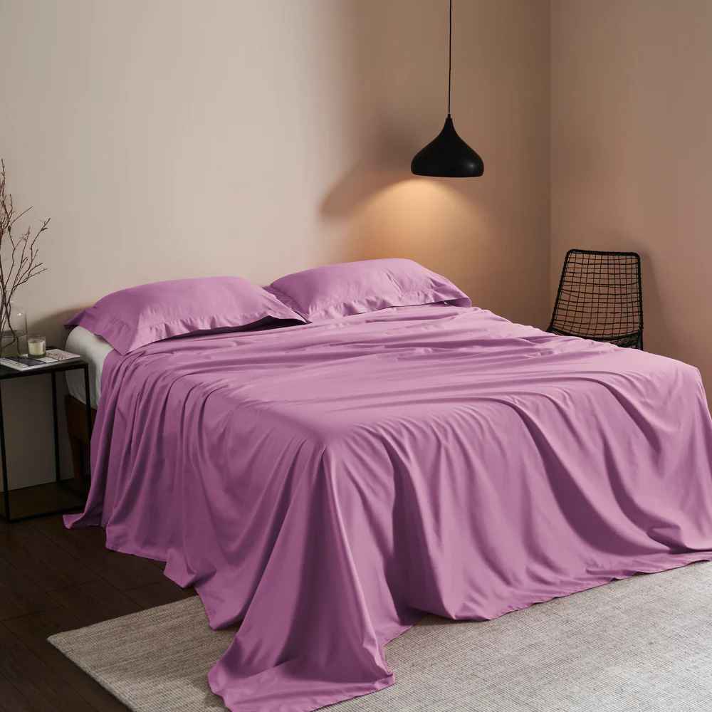 Florence Stitch Plain Bedsheet - 400Tc