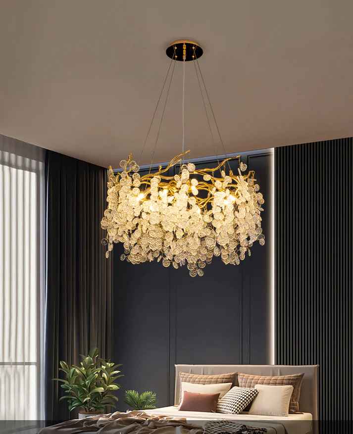 Modern Lotus Leaf Led Chandelier