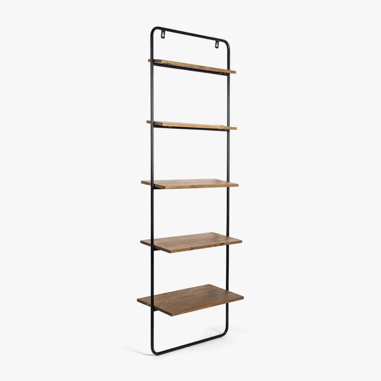 Id Century Bookshelf – Low Wide, Acorn Finish