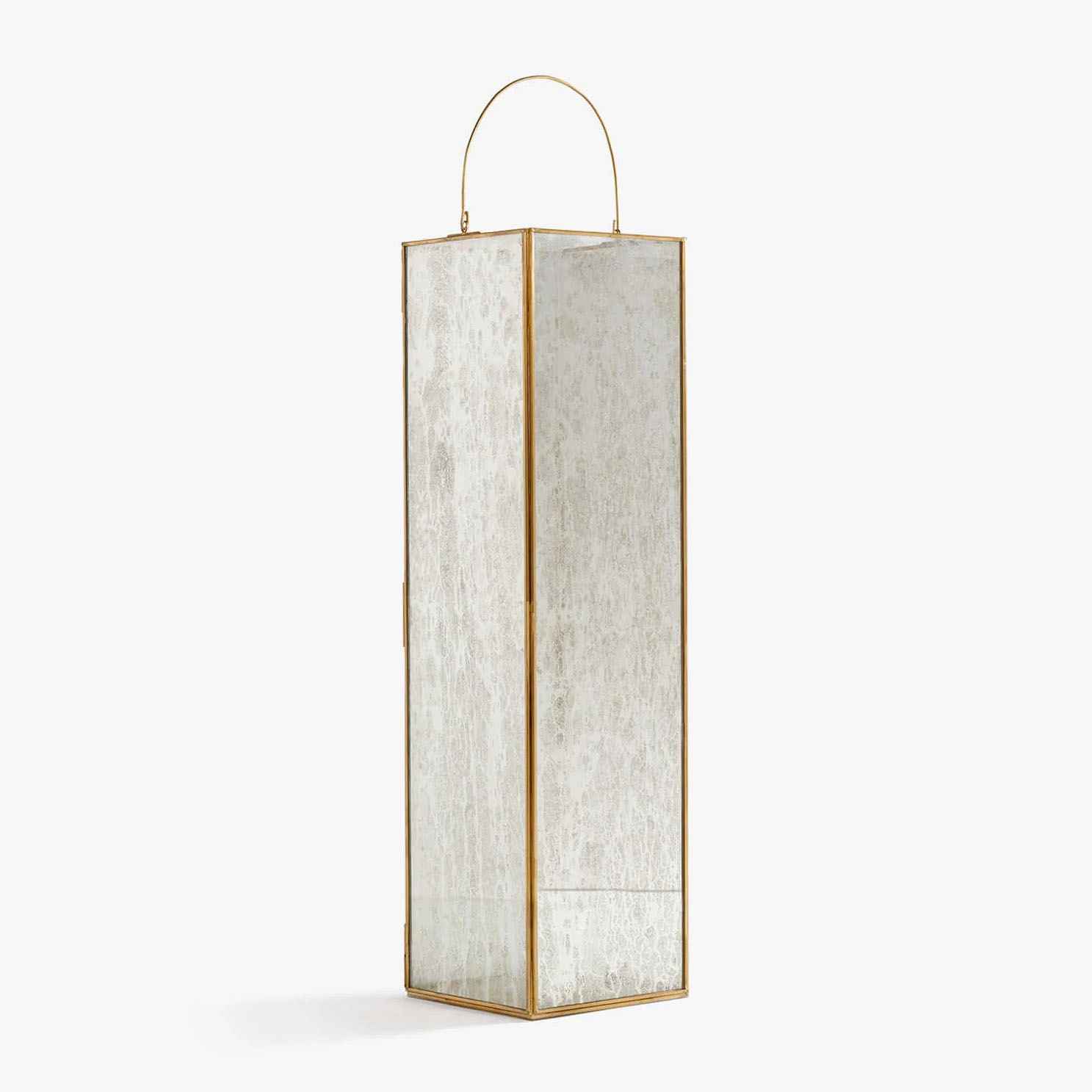 White Paper Lantern; Handmade Paper With Real Grass