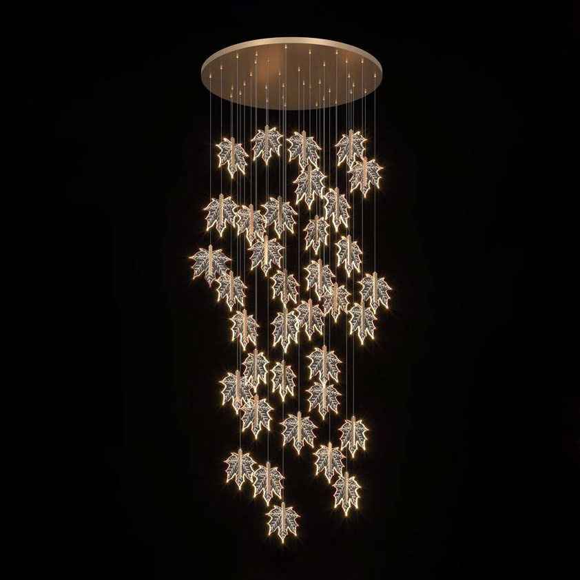 Luxury Modern Crystal Double Height Chandelier
