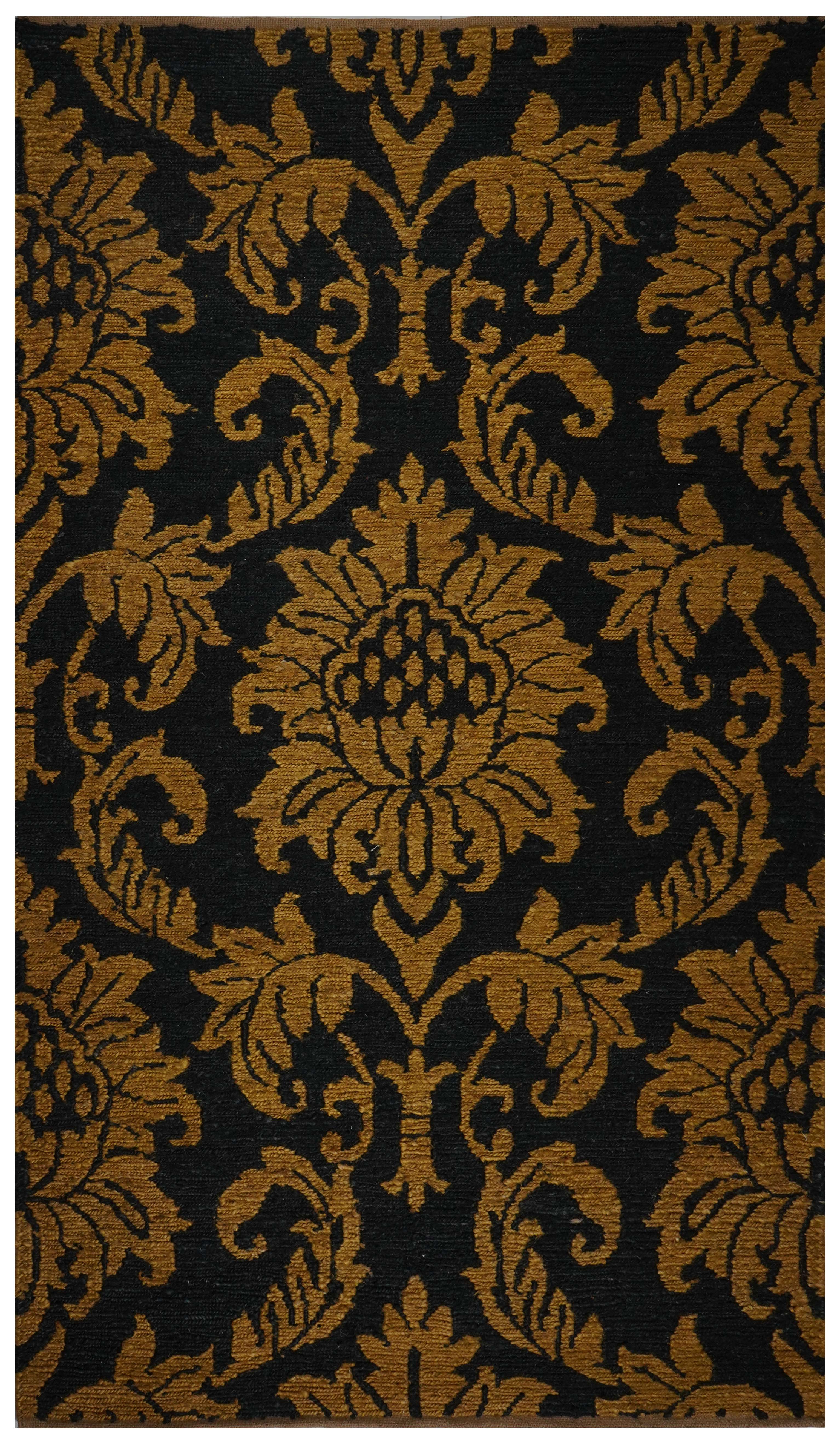 NATURAL GREEN FLORAL RUG