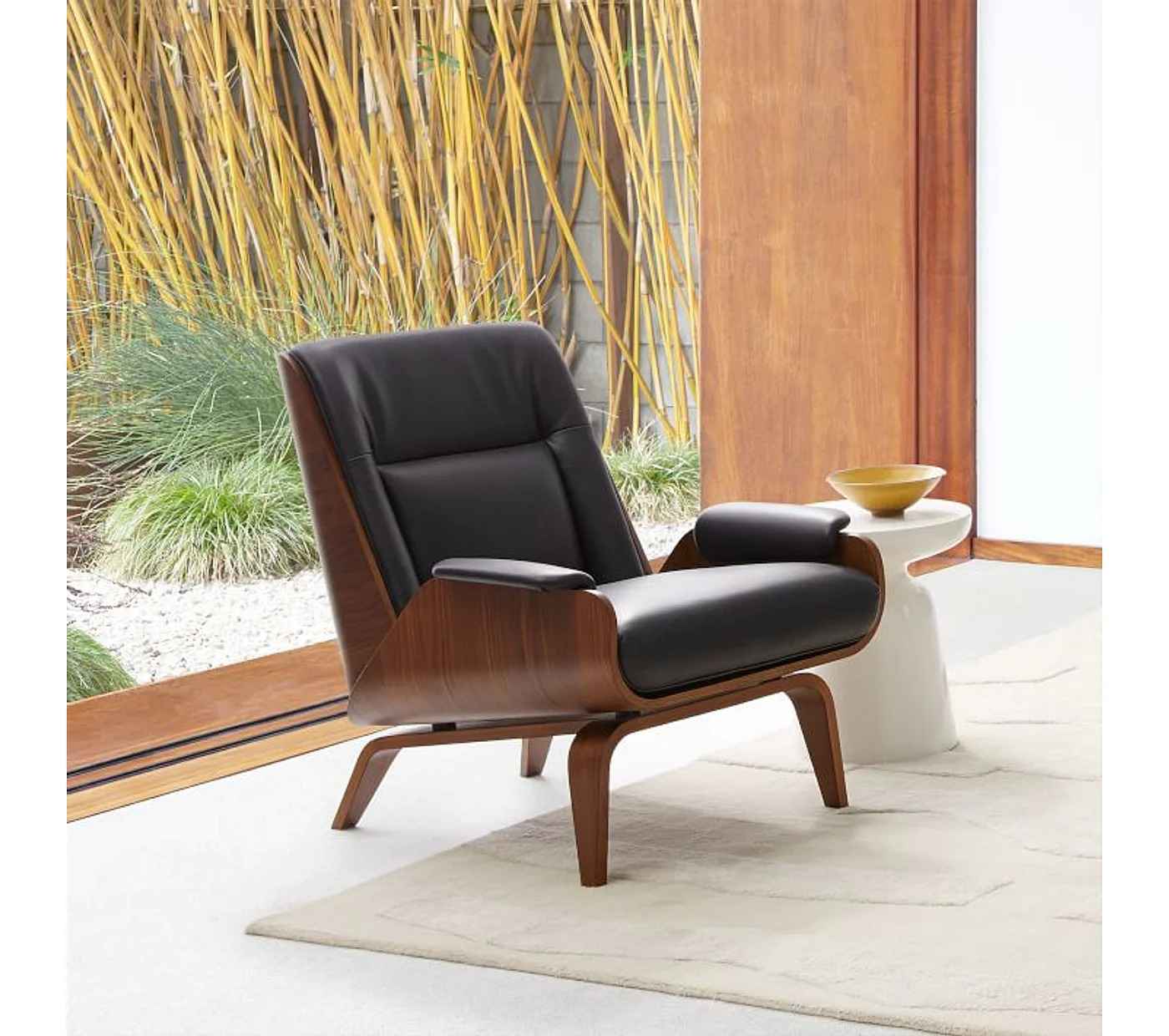 Paulo bent ply leather chair deals