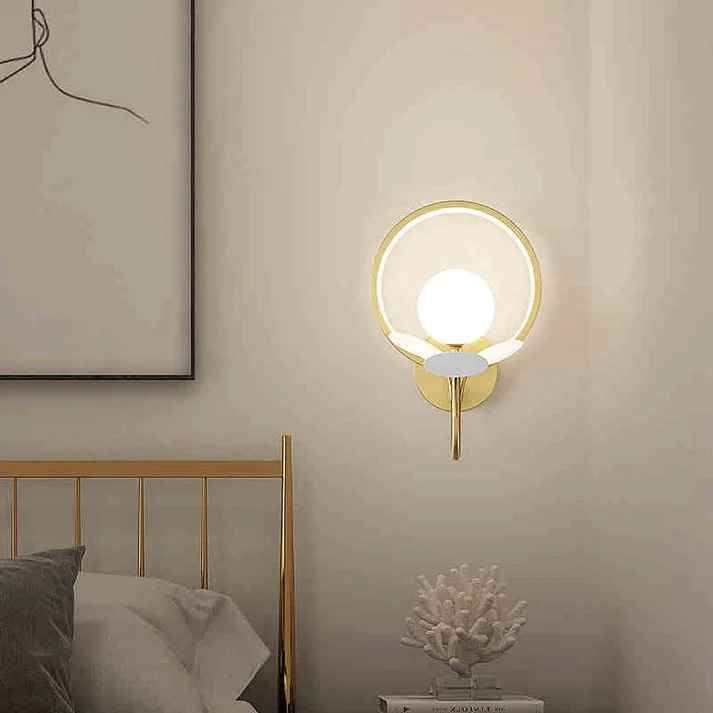 Nordic Feather Led Wall Lamp