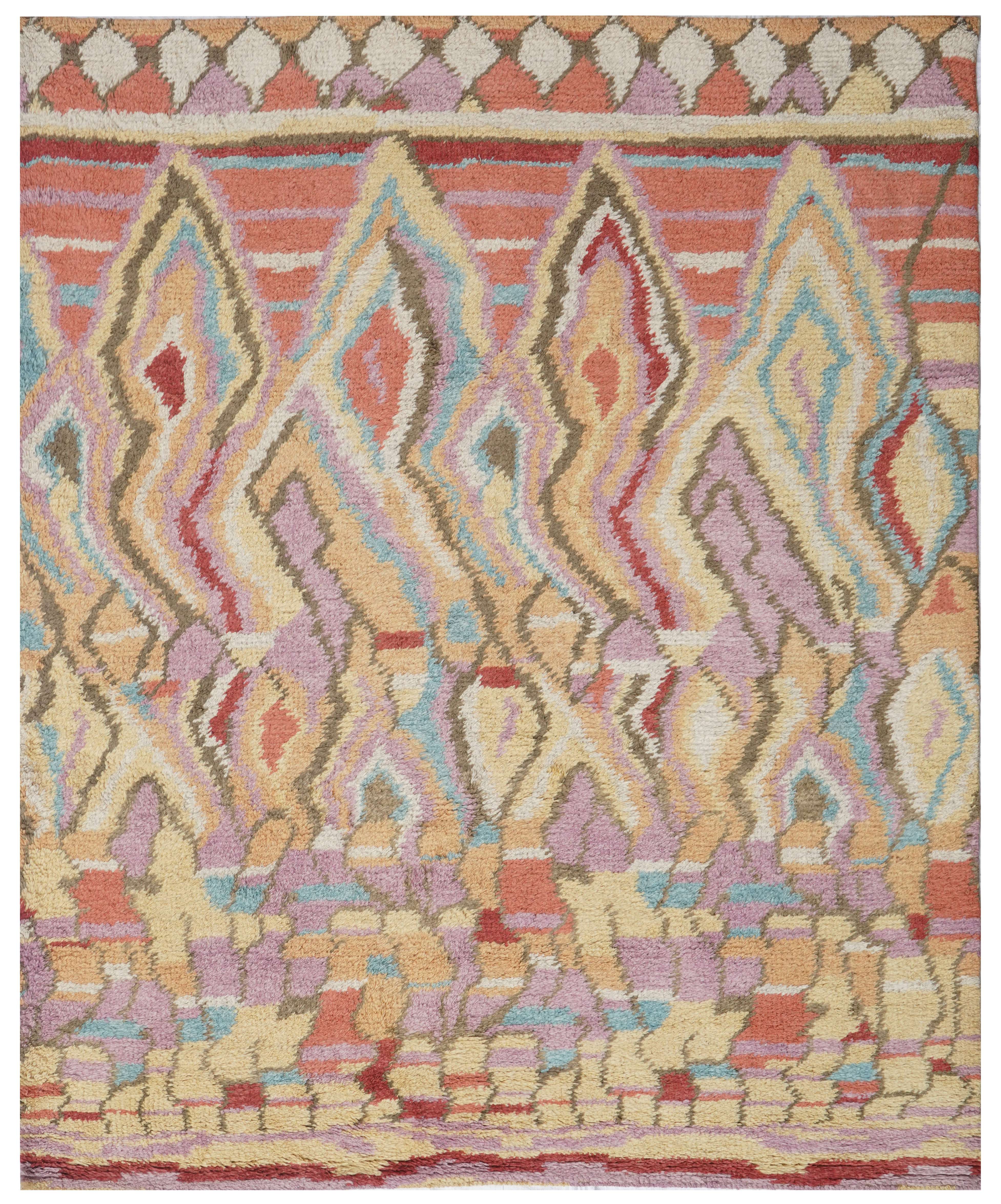 MULTI COLOR LONG FIBER RUG