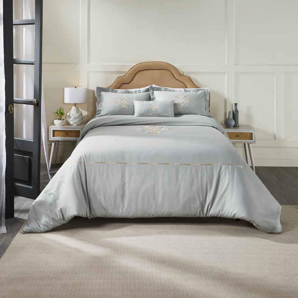 Iris Embroidered Bedding Set