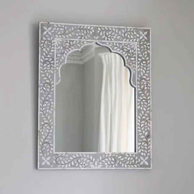 The Mehrab White Jaali Mirror