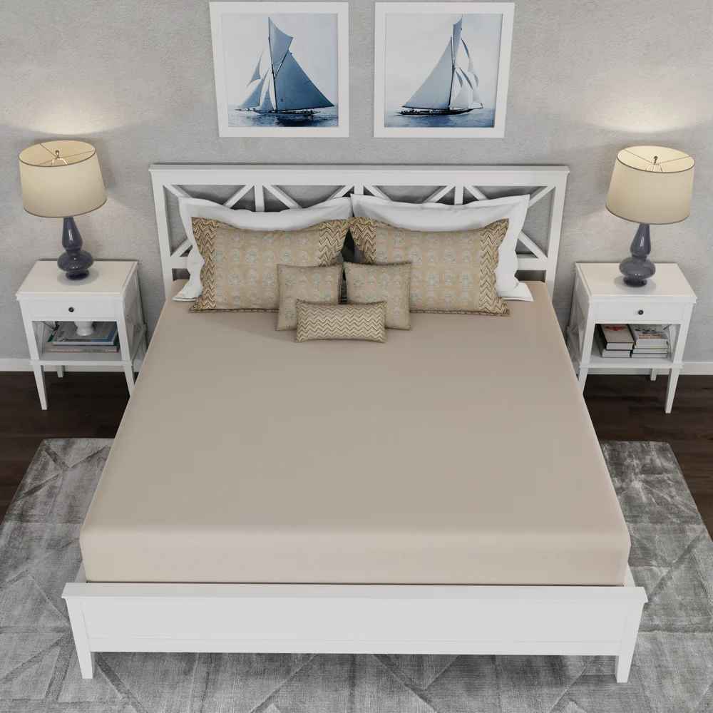 Contrail Embroidered Bedsheet Set