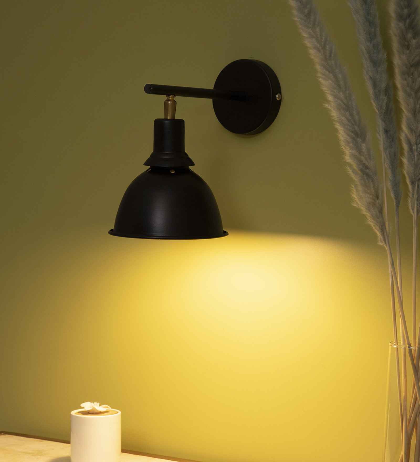 Vintage Industrial Black Metal Single Hanging Light