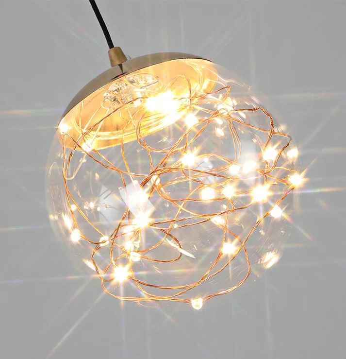 Led Electroplated Ring Pendant Light