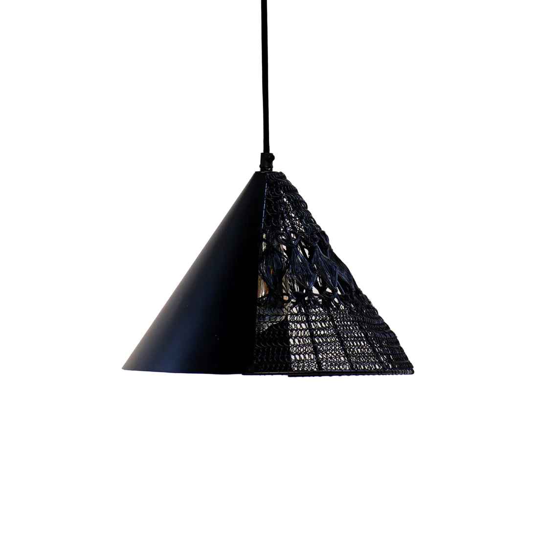 Warind Handcrafted Upward Cone Hanging Lamp