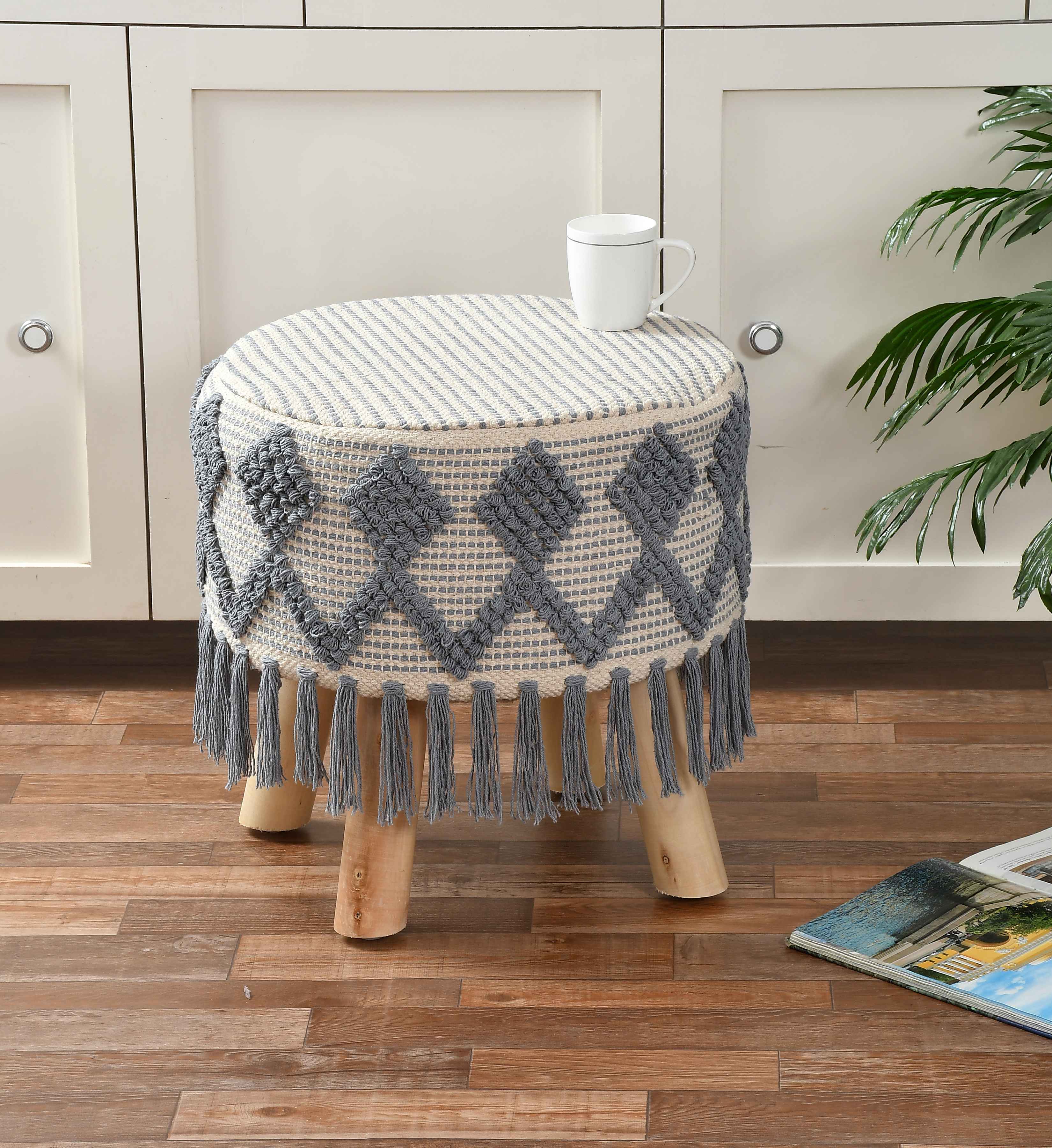 Boho Chic Macrame Ottoman 6