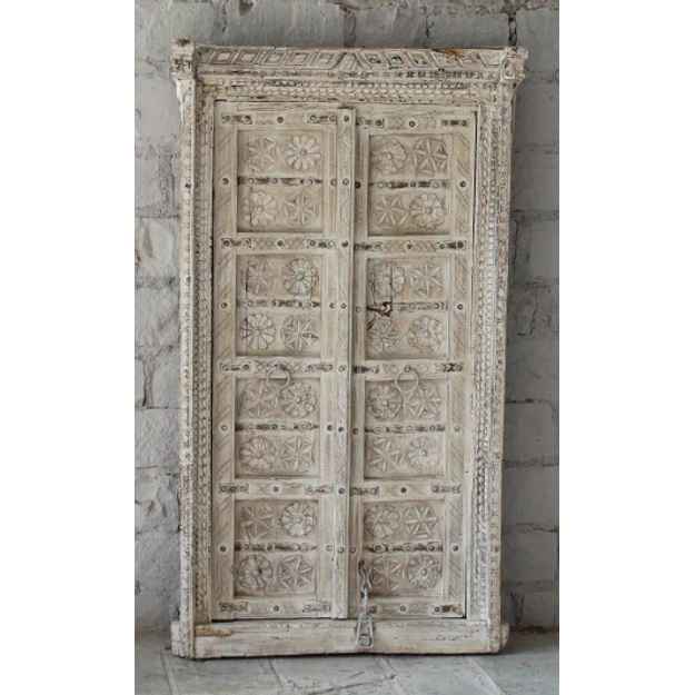 The Mehrab White Jaali Mirror