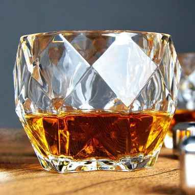 Diamond Whiskey Crystal Decanter Set With Glasses