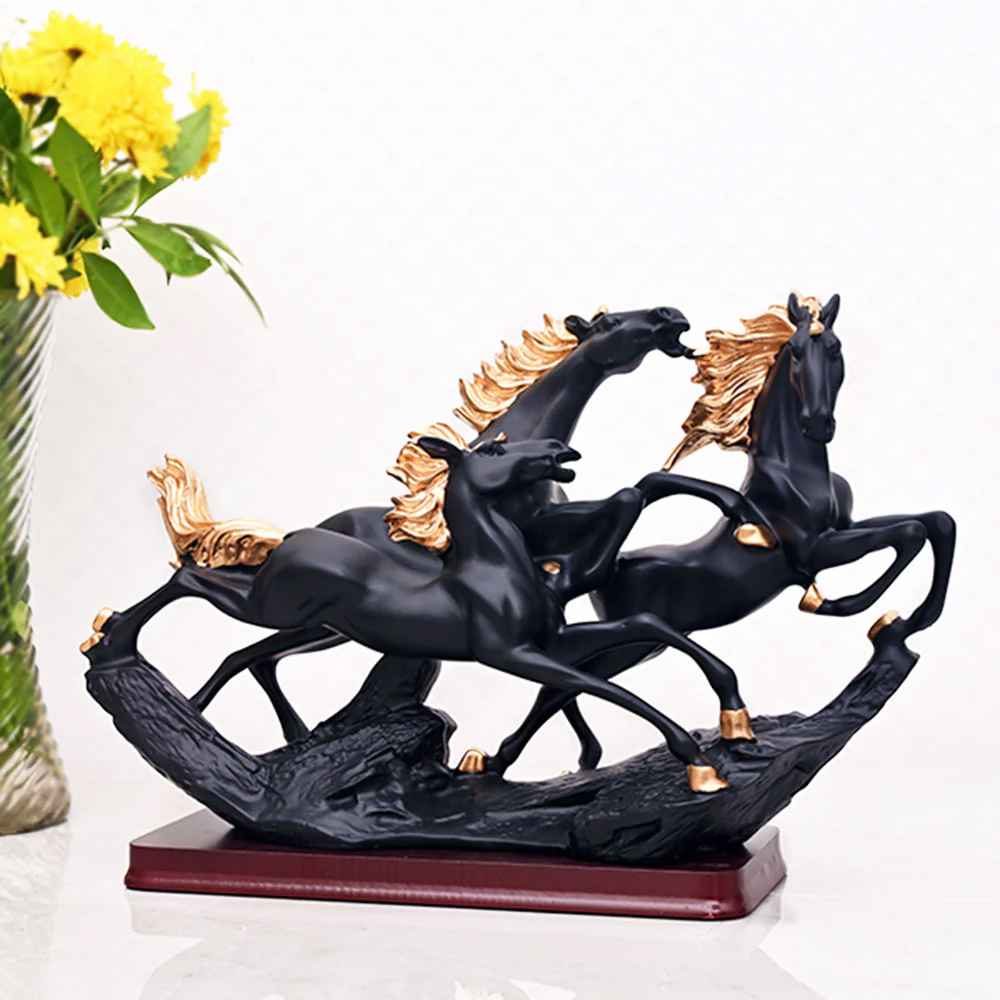 Galloping Wild Horses Masterpiece Statue