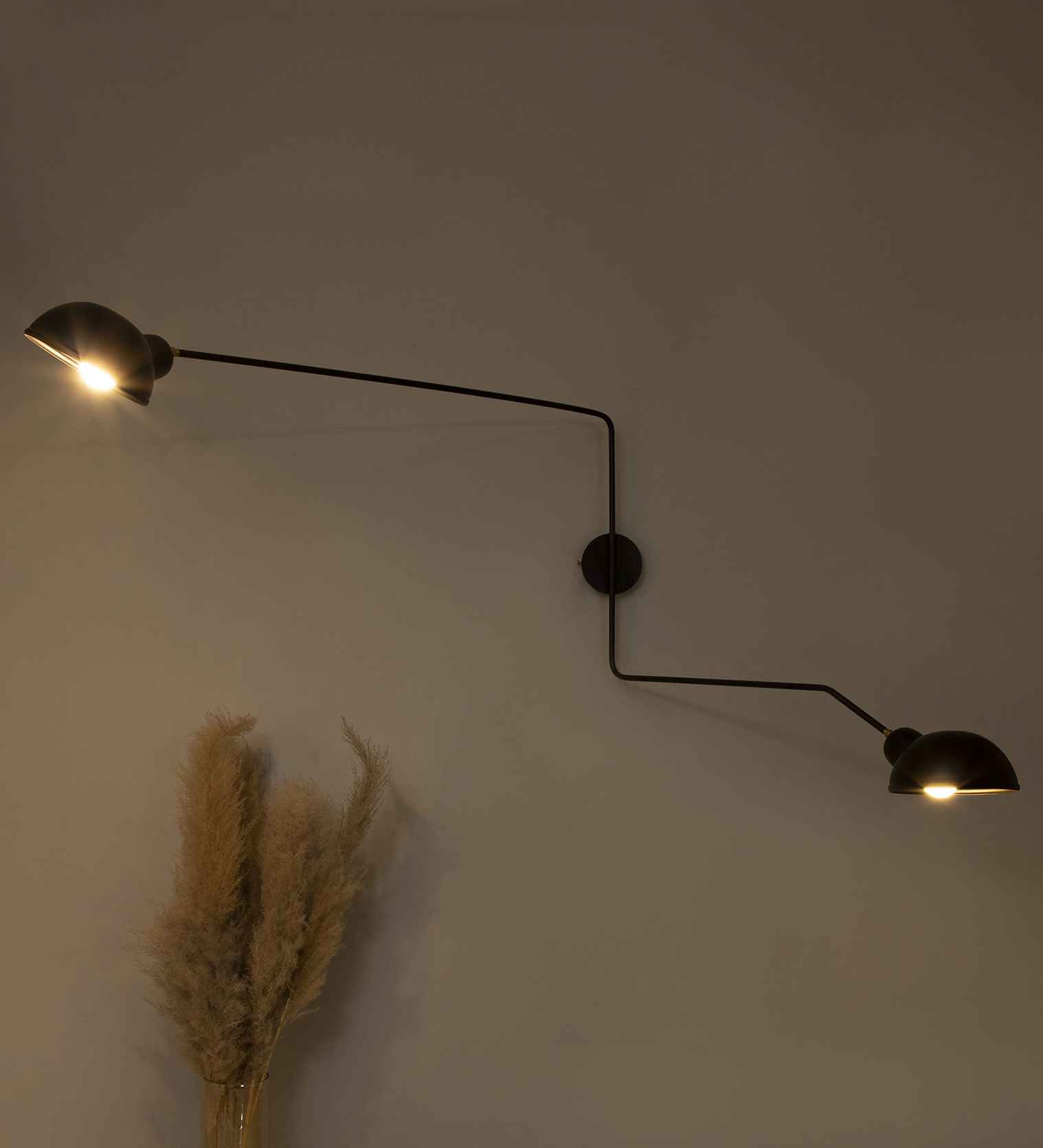 White Grey Metal Hanging Light