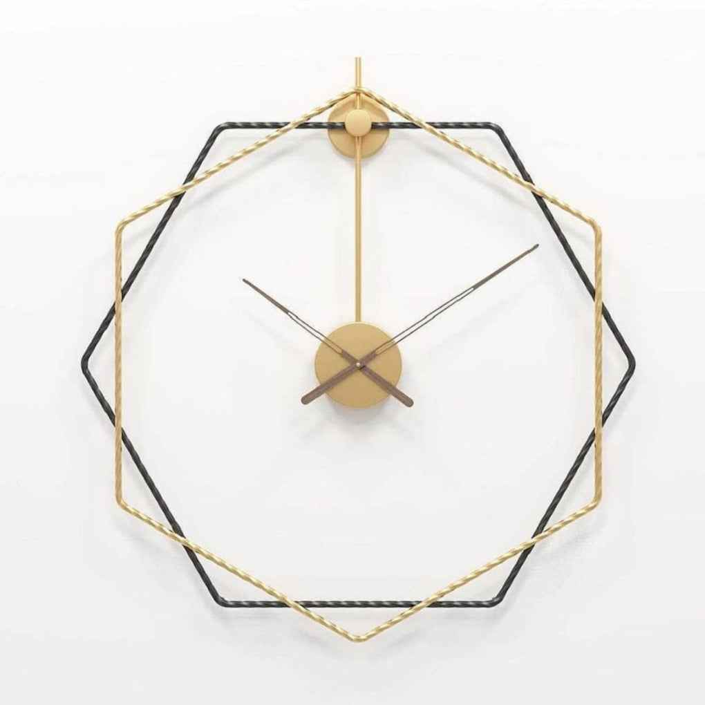 Gold & Black Classic Wall Clock