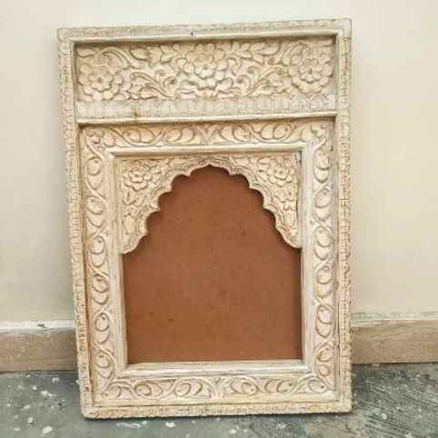 The Mehrab White Jaali Mirror