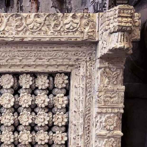 The Ramayana Rustic White Console