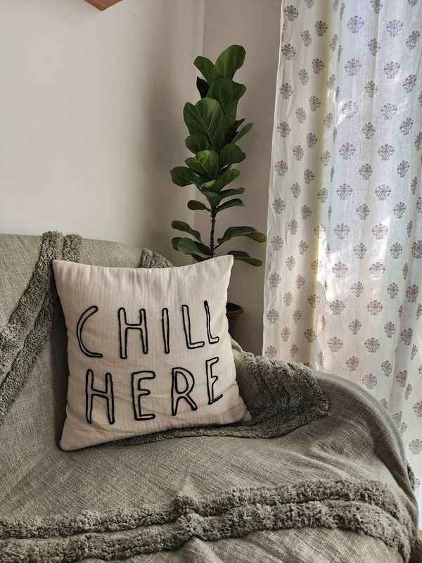 Chill Here pillow