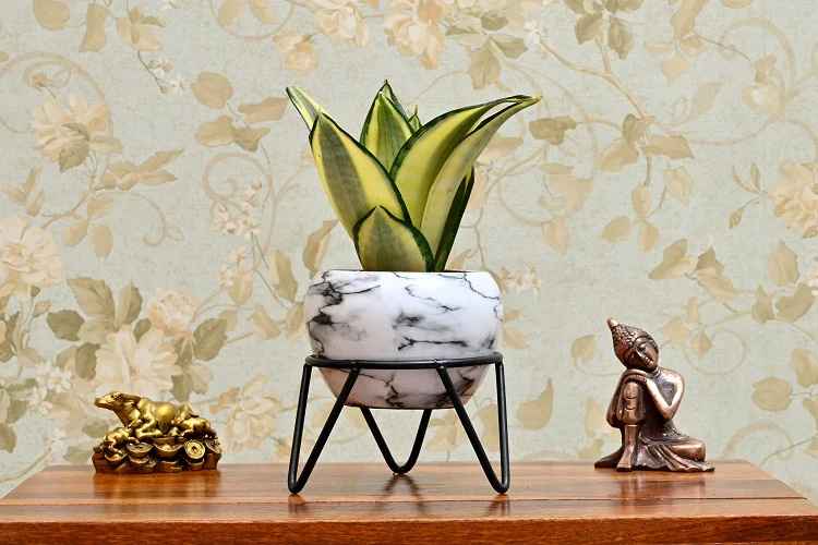 Mosaic Metal Planter