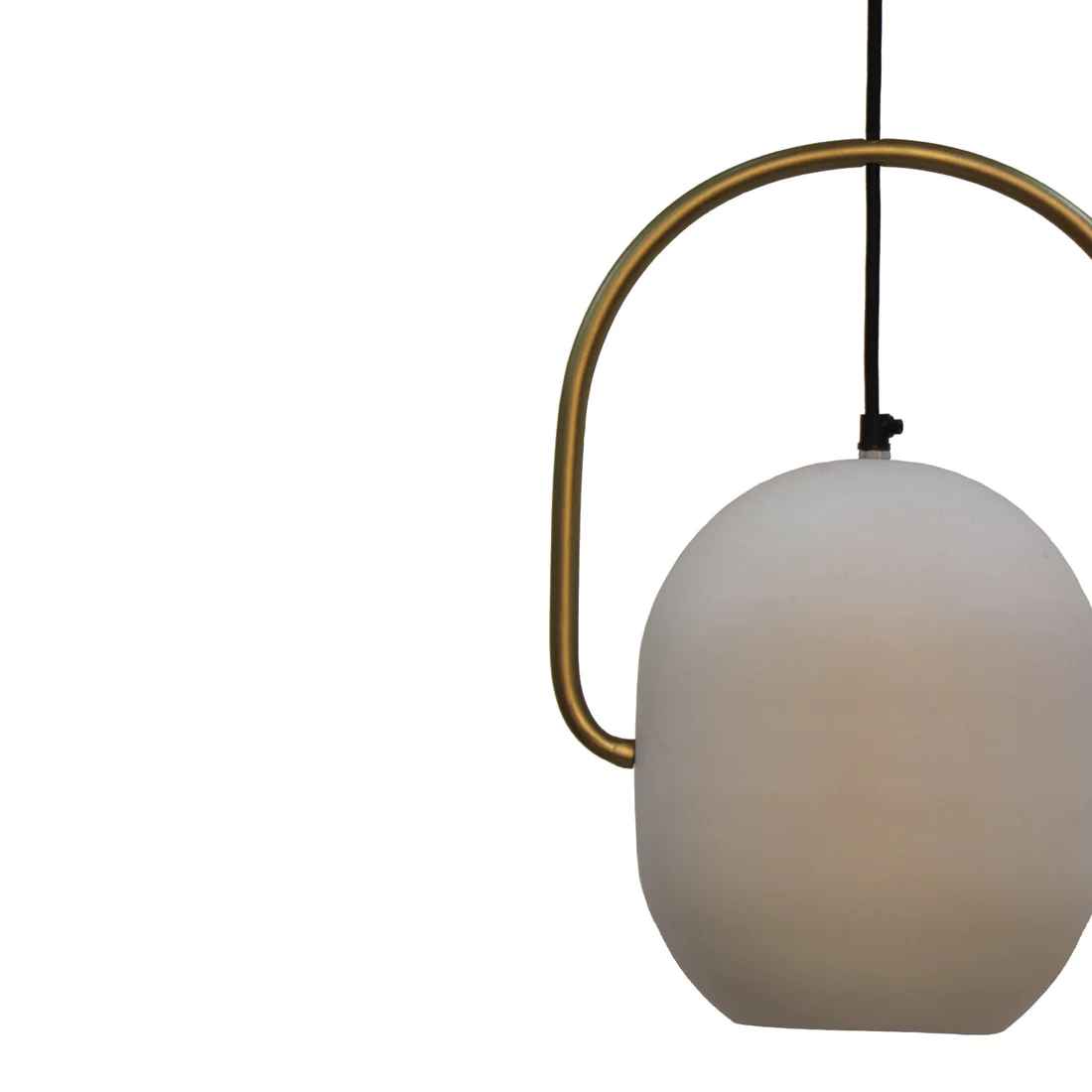 Zura Bubble Pressed  Brown Hanging Lamp