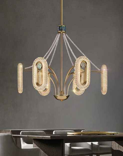 Modern Lotus Leaf Led Chandelier