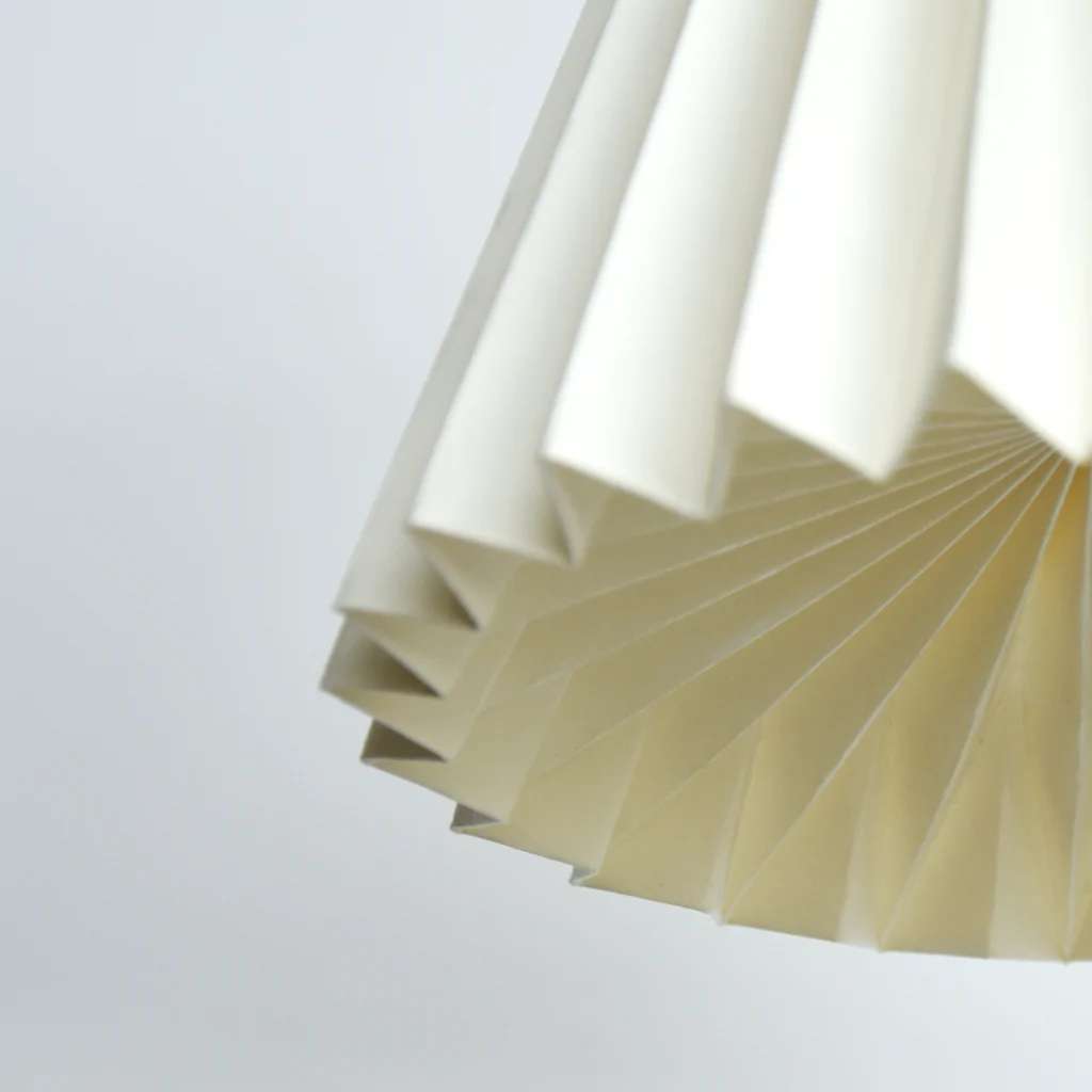 White Paper Origami Lampshade; Tipi Mini Single Pack