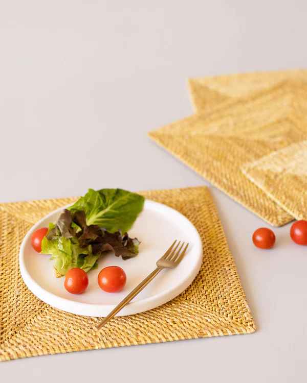 Golden Grass Square Placemats