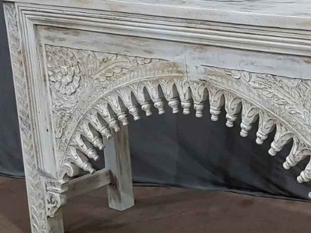 The Mehrab White Jaali Mirror