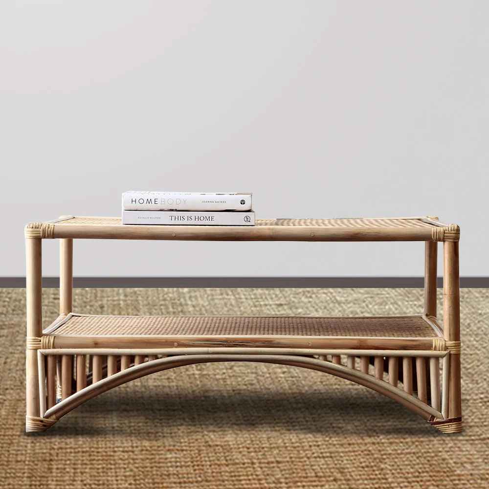 Coastal Rattan Coffee Table