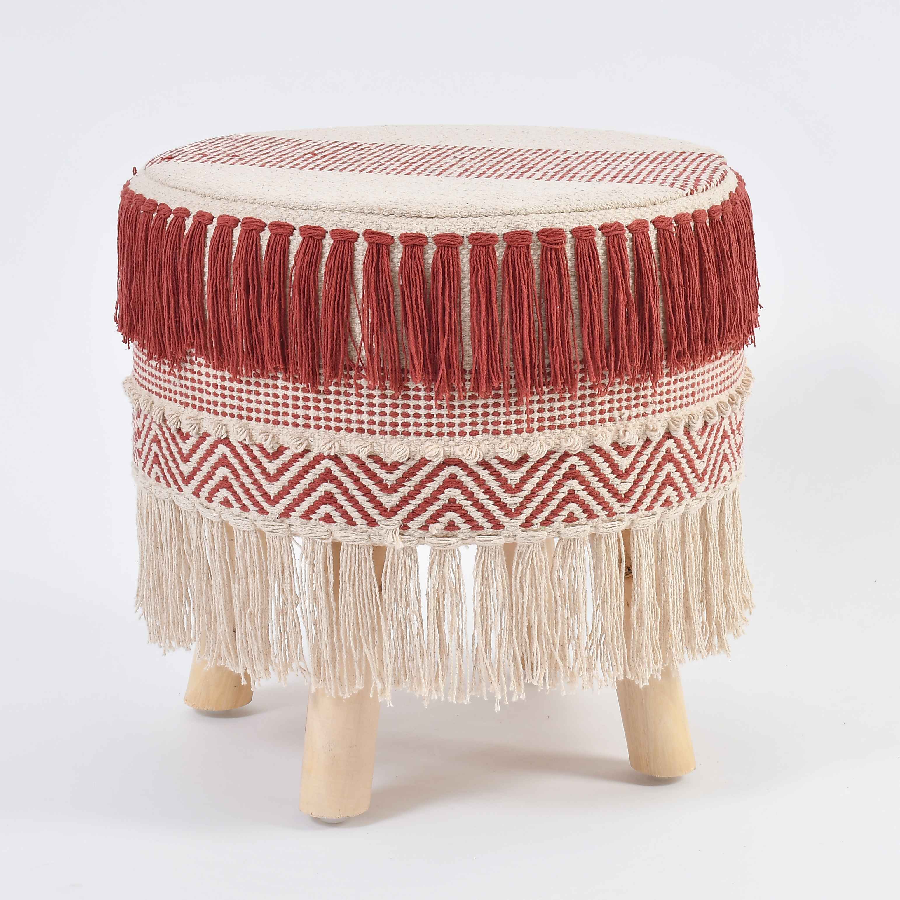 Boho Chic Macrame Ottoman 6