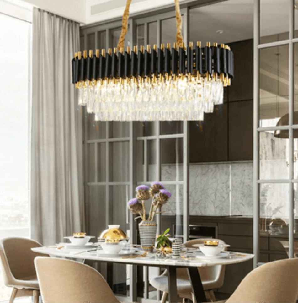 Black Mamba Oval Chandelier