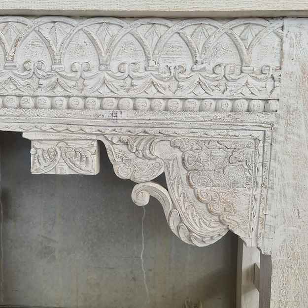 The Mehrab White Jaali Mirror