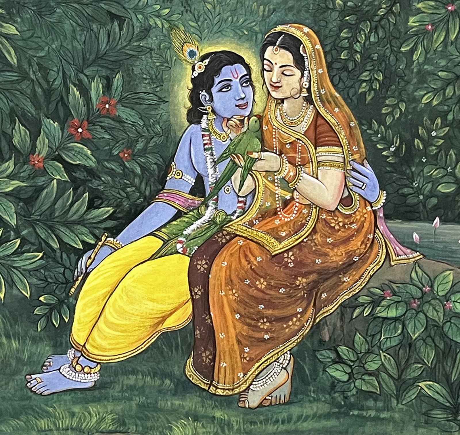 Handmade Krishna & Radha ji Painting