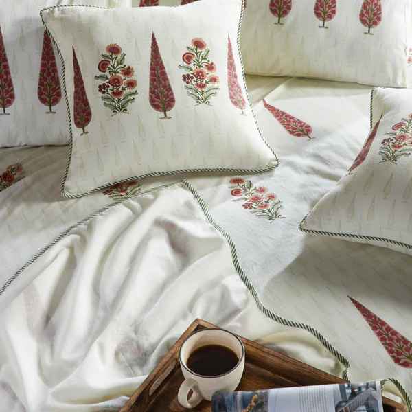 Azalea Block Printed Bedsheet Set