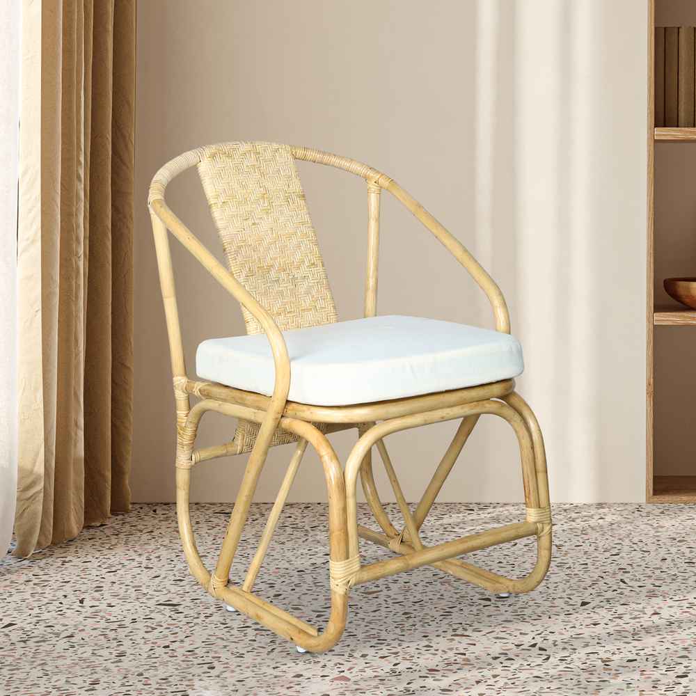 Seaside Split Cane Chair - Tobacco