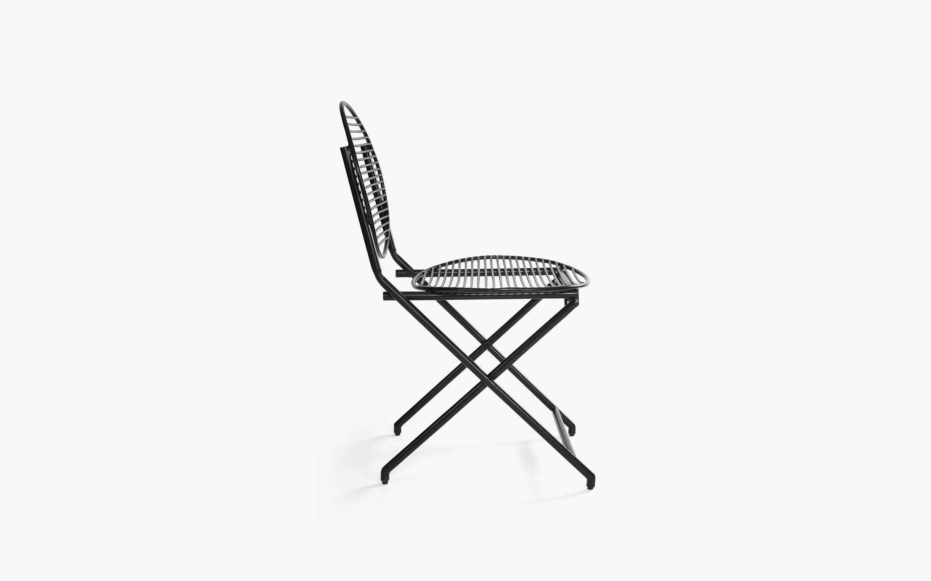 Patio Black Folding Chair