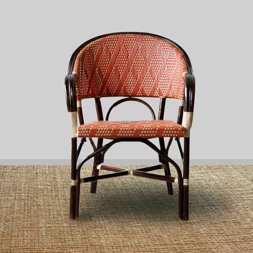 Montauk Rattan Chair - Black