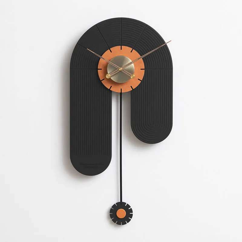 Coral Grey Wall Clock