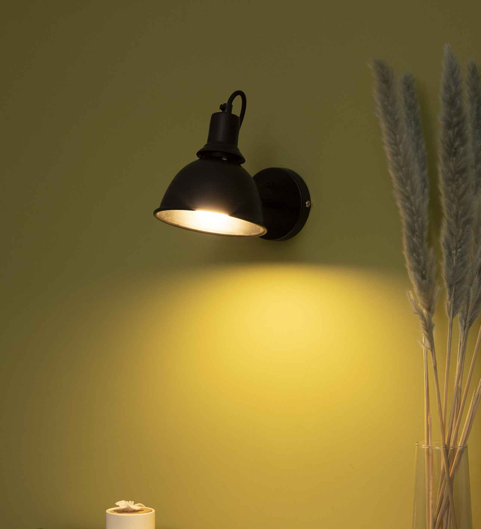 Vintage Industrial Black Metal Single Hanging Light