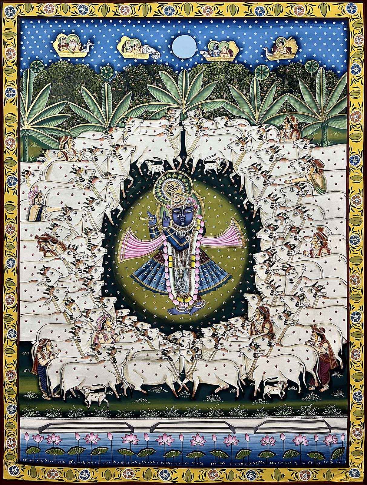Gopasthami Shrinathji with Cows