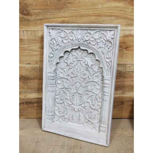 The Mehrab White Jaali Mirror